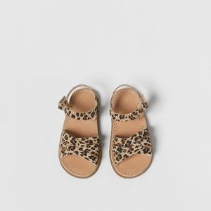 Zara Baby Animal Print Sandals - Size 9.5 - NWT